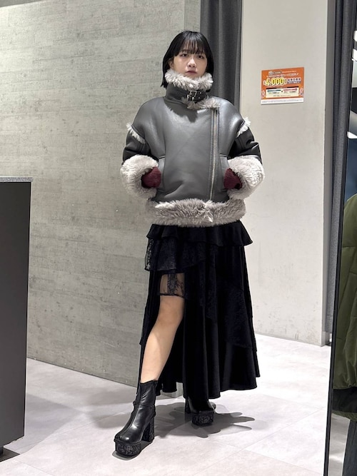 2WAYスクエアラメニットタンクトップ(HARE)