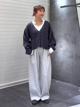 「アイテム（スウェットパンツ）」を使った、みっきぃさん（レディース・155cm・20代）の秋コーディネート