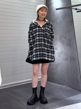 「アイテム（チョーカー）」を使った、みっきぃさん（レディース・155cm・20代）の秋コーディネート