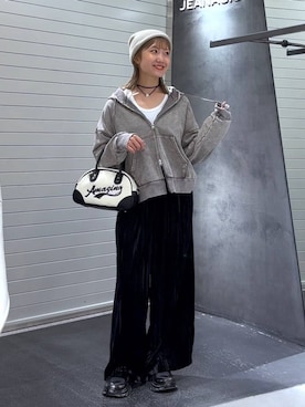 「アイテム（チョーカー）」を使った、みっきぃさん（レディース・155cm・20代）の秋コーディネート