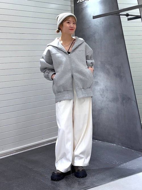 ☆*様 ジーナシス　ダンボールBIGフードブルゾン 今季新商品 JEANASIS｜ダンボールBIGフードブルゾン | Rakuten Fashion(楽天