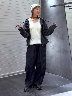 「アイテム（チョーカー）」を使った、みっきぃさん（レディース・155cm・20代）の秋コーディネート
