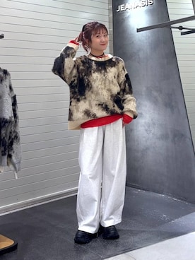 「アイテム（チョーカー）」を使った、みっきぃさん（レディース・155cm）の秋コーディネート