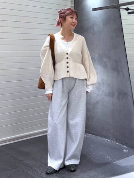 「アイテム（スウェットパンツ）」を使った、みっきぃさん（レディース・155cm・20代）の秋コーディネート