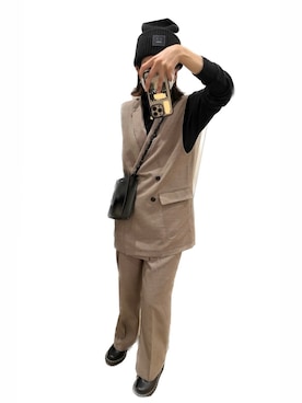「Acne Studios（アクネストゥディオズ）のアイテム（ニットキャップ/ビーニー）」を使った、ayutasuさん（レディース・156cm）の秋コーディネート