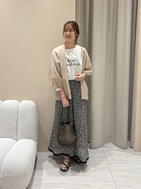 「Rouge vif（ルージュヴィフ）のアイテム」を使った、akaneさん（レディース・166cm）の夏コーディネート