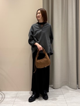 「eness（エネス）のアイテム」を使った、akaneさん（レディース・166cm）の冬コーディネート