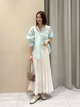 「AULENTTI（オウレンティ）のアイテム」を使った、akaneさん（レディース・166cm）の春コーディネート