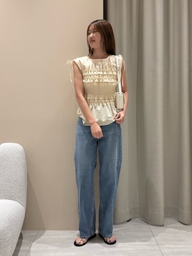 「Rouge vif（ルージュヴィフ）のアイテム」を使った、akaneさん（レディース・166cm）の夏コーディネート