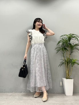 「natural couture（ナチュラルクチュール）のアイテム（シャツ/ブラウス）」を使った、コトさん（レディース・163cm）の春コーディネート