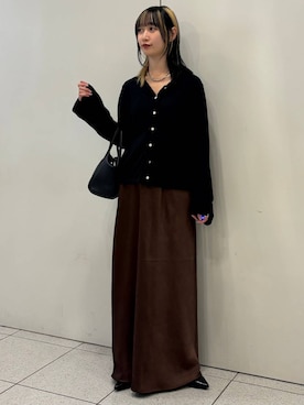 「アイテム（チョーカー、グレー系）」を使った、aya212525さん（レディース・160cm）の秋コーディネート