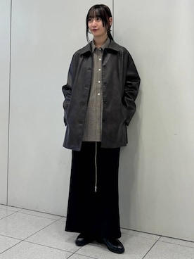 「アイテム（カバーオール）」を使った、aya212525さん（レディース・160cm）の秋コーディネート