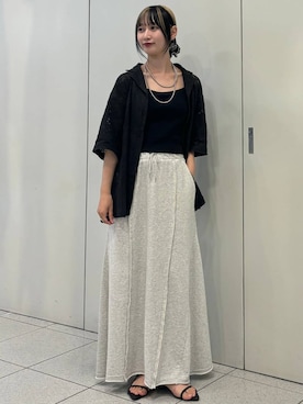 「アイテム（シュシュ）」を使った、aya212525さん（レディース・160cm）の夏コーディネート
