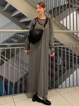 「LOWRYS FARM（ローリーズファーム）のアイテム（ワンピース）」を使った、aya212525さん（レディース・160cm）の秋コーディネート