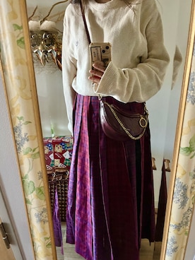 「CHAPS（チャップス）のアイテム」を使った、NATSUCOさん（レディース・158cm）の秋コーディネート