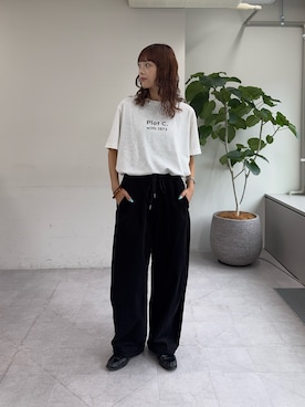 「CIAOPANIC TYPY（チャオパニックティピー）のアイテム（パンツ）」を使った、Nanamiさん（レディース・166cm）の夏コーディネート