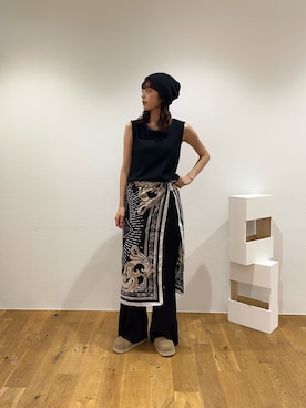 「CIAOPANIC TYPY（チャオパニックティピー）のアイテム（帽子）」を使った、Nanamiさん（レディース・166cm）の夏コーディネート