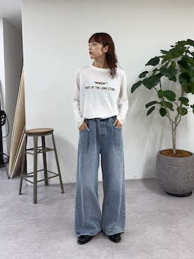「CIAOPANIC TYPY（チャオパニックティピー）のアイテム（パンツ）」を使った、Nanamiさん（レディース・166cm）の夏コーディネート