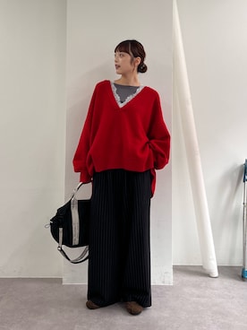 「THEATRE PRODUCTS（シアタープロダクツ）のアイテム」を使った、Nanamiさん（レディース・166cm）の秋コーディネート