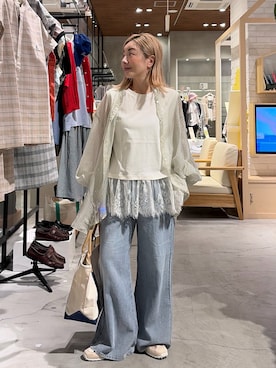 「GEVACO（ゲバコ）のアイテム」を使った、sayuuuuさん（レディース・147cm）の春コーディネート