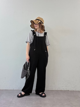 「CIAOPANIC TYPY（チャオパニックティピー）のアイテム（帽子）」を使った、sayuuuuさん（レディース・147cm）の夏コーディネート