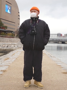 「F-LAGSTUF-F（フラグスタフ）のアイテム（ジャケット/アウター）」を使った、KEITAさん（メンズ・176cm）の冬コーディネート