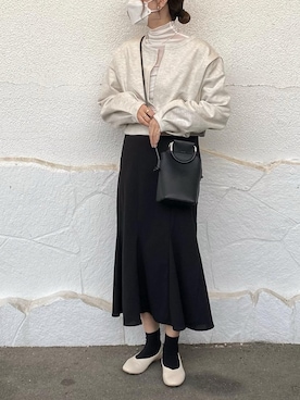 「ごきげんウィーク」｜「アイテム（ワンピース/ドレス）」を使った、mieさん（レディース・159cm）の春コーディネート