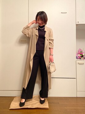 「URBAN RESEARCH（アーバンリサーチ）のアイテム（トレンチコート）」を使った、wearharu31さん（レディース・159cm）の春コーディネート