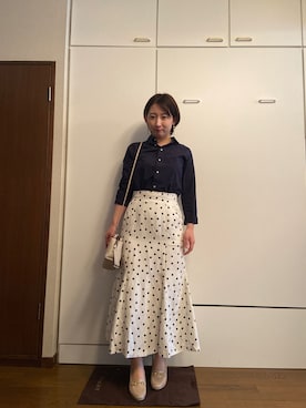 「JUSGLITTY（ジャスグリッティー）のアイテム（スカート）」を使った、wearharu31さん（レディース・159cm）の春コーディネート