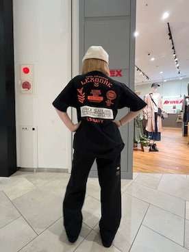 「AVIREX（アヴィレックス）のアイテム（ハンチング/ベレー帽）」を使った、サキカさん（レディース・148cm）の春コーディネート