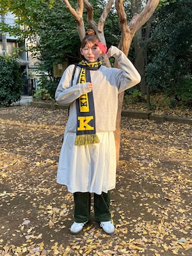 「adidas(アディダス)のアイテム」を使った、りんさん(レディース・161cm)の秋コーディネート