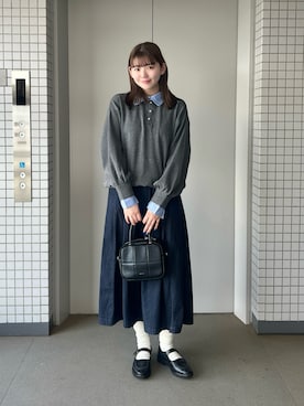 「アイテム（パンプス）」を使った、りんさん（レディース・161cm）の秋コーディネート