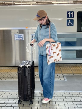 「アイテム（PC・スマホグッズ/家電）」を使った、りんさん（レディース・161cm）の秋コーディネート