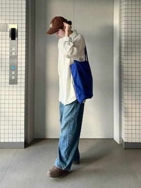 「リネンシャツ」｜りんさん（レディース・161cm）の秋コーディネート