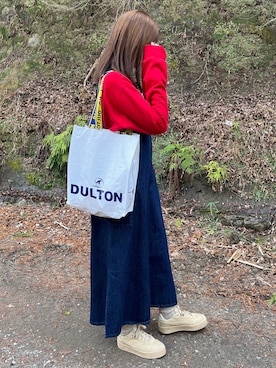 「今日のコスメと服」｜「アイテム（スウェット）」を使った、りんさん（レディース・161cm）の冬コーディネート