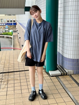 「カラーソックス」｜りんさん（レディース・161cm）の夏コーディネート