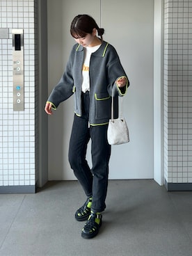 「CIAOPANIC（チャオパニック）のアイテム」を使った、りんさん（レディース・161cm）の秋コーディネート