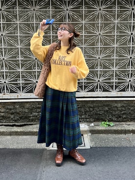 「RAGEBLUE（レイジブルー）のアイテム」を使った、りんさん（レディース・161cm）の秋コーディネート