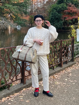 「アイテム（パンプス）」を使った、りんさん（レディース・161cm）の冬コーディネート