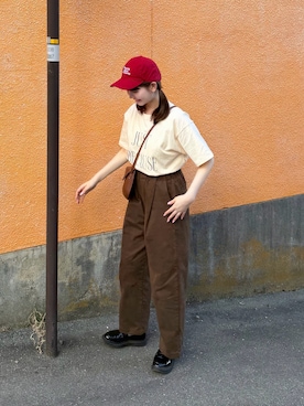 「Libra Cue（リブラ キュー）のアイテム」を使った、りんさん（レディース・161cm）の春コーディネート