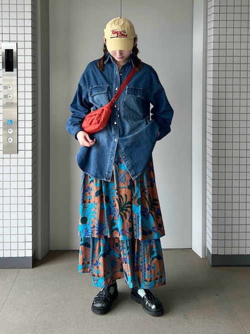 セール】デニム オーバーサイズ シャツ（シャツ/ブラウス）｜210nouve