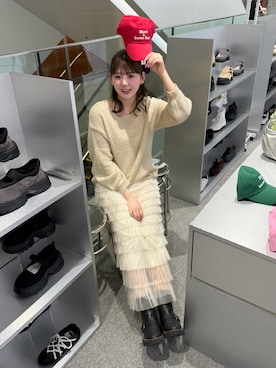 「NEUNA（ヌナ）のアイテム」を使った、りんさん（レディース・161cm）の春コーディネート