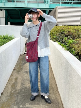 「アイテム（パンプス）」を使った、りんさん（レディース・161cm）の秋コーディネート
