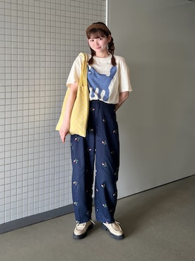 「アイテム（トートバッグ）」を使った、りんさん（骨格ストレート・レディース・161cm）の夏コーディネート