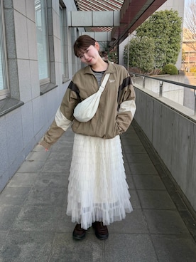 「coen（コーエン）のアイテム」を使った、りんさん（レディース・161cm）の春コーディネート