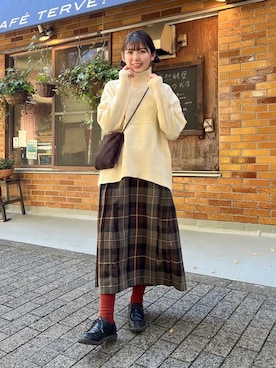 「Right-on（ライトオン）のアイテム」を使った、りんさん（骨格ストレート・レディース・161cm）の秋コーディネート