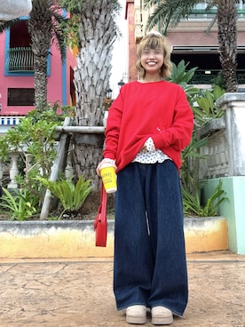 「Nia（ニア）のアイテム」を使った、Miyuさん（レディース・162cm）の春コーディネート