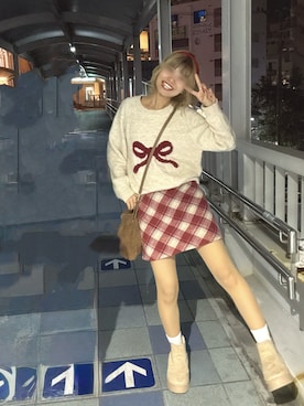 「Dedes（デデス）のアイテム」を使った、Miyuさん（レディース・162cm）の冬コーディネート