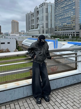 「アイテム（サンダル）」を使った、まつやまこうたさん（メンズ・172cm・20代）の秋コーディネート