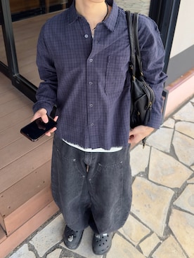 「EPNK（イーピーエヌケー）のアイテム」を使った、まつやまこうたさん（メンズ・172cm）の冬コーディネート